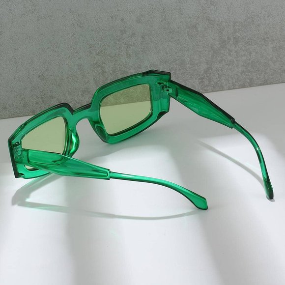 unisex geometric frame glasses - Picture 2 of 3